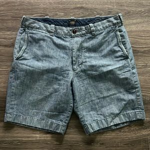 J. Crew Stanton men’s short 34 blue chino shorts